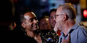 Prime Minister Anthony Albanese at Sydney’s Gay Mardi Gras last year.