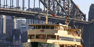 The Collaroy ferry,the youngest Freshwater vessel,will be kept in service on the popular Manly-Circular Quay route.