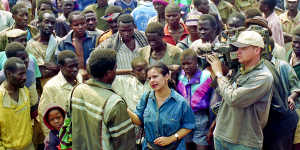 Helen Vatsikopoulos reporting for SBS’s Dateline on the Rwandan genocide in mid-1994.