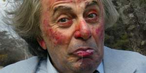 Artfully stained,Sir Les Patterson.