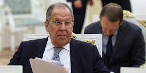 Russian Foreign Minister Sergey Lavrov.