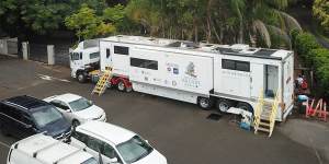 The mobile Byron Bay Wildlife Hospital.