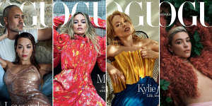 Rita Ora with Taika Waititi,Margot Robbie,Kylie Minogue and Florence Pugh on the cover of ‘Vogue’ Australia.