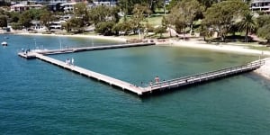 Shark-free sanctuary for Swan River swimmers unveiled