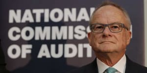 Audit boss Tony Shepherd was paid $50,000 for secret government review