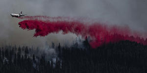 RFS aerial firefighters deployed to slow the spread of The Park Fire