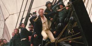 Peter Weir was nominated for both directing and producing at the Oscars:Russell Crowe in Master And Commander:The Far Side of the World.