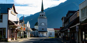 Sitka,Alaska and the Orthodox Cathedral,St Michael.