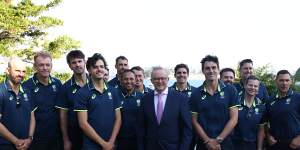 Prime Minister Anthony Albanese hosted the Australian cricket team at Kirribilli House on January 1.