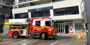 An East Brisbane IGA caught fire last night. Emergency services are on scene.