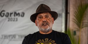 “It’s your 97 per cent that counts. The whitefellas,it will fall to you...to decide,” Noel Pearson speaks at the 2023 Garma Festival.
