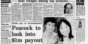 Wendy Hu was celebrated on the front page of the Herald with James Smelt,who also came first.