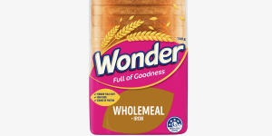 Wonder Wholemeal sandwich with iron.
