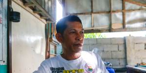 Leonardo Cuaresma,head of New Masinloc Fishermen Association,a fishing group in the Philippine province of Zambales.