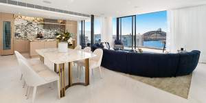 The sub-penthouse in the Blue at Lavender Bay development is on offer for $10 million.