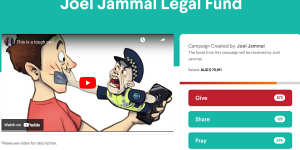 Joel Jammal’s legal fund before it was taken down.