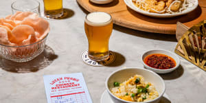 A schooner of session lager suits the retro Australian-Chinese cuisine.