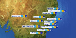 National weather forecast for Tuesday August 12