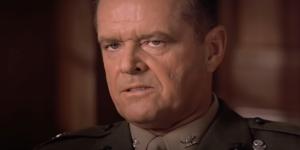 Jack Nicholson as Colonel Jessup in the movie A Few Good Men.