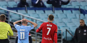 City blow 2-0 lead to draw with Adelaide United