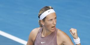 ‘It can be a bit comical’:Azarenka speaks out on Ostapenko antics after straight-sets win