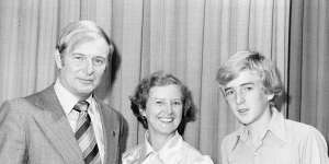 Deputy Prime Minister Doug Anthony,his wife Margot and son Larry in 1978.