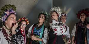 Students from St Andrews Ukrainian School in Lidcombe celebrate Ukrainian Independence Day with a traditional concert.