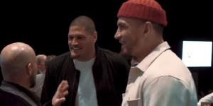 Hazem El Masri,Willie Mason and Sonny Bill Williams at the Bulldogs’ Iftar dinner.