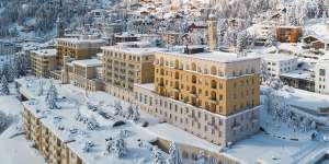 The Kulm Hotel,the oldest in St Moritz.