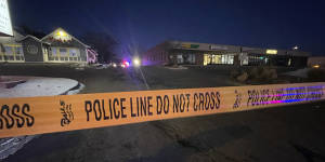 Crime tape is set up near a gay nightclub in Colorado Springs,Colo. where a shooting occurred on Saturday.