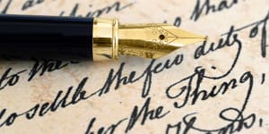 A licence to quill:in the digital age,putting pen to paper can get messy