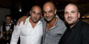Delia (left) with Sydney chef Adriano Zumbo and Calombaris in 2011.