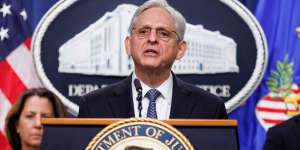 Merrick Garland,US attorney general,announces the appointment of Jack Smith on Friday.