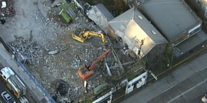 Engineers called to inspect building at risk of collapse after demolition mishap