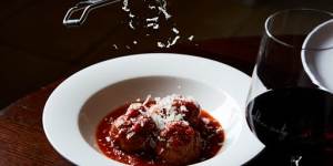 Succulent meatballs at Eighteen Sixty in Nagambie.