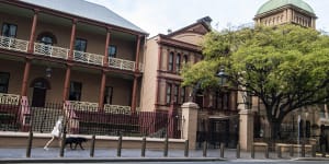 The NSW Legislative Council - the most southern part of NSW Parliament on Macquarie Street Sydney - is one of only 17 surviving portable buildings that were shipped to Australia in the 19th century. A bargain,it was clad in corrugated iron and the facade is cast iron but looks like sandstone. 
