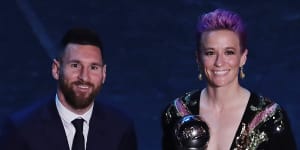 Messi sets record as Rapinoe,Klopp also snare FIFA awards