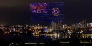 WA Day drone sky show takes place a week late with no announcement