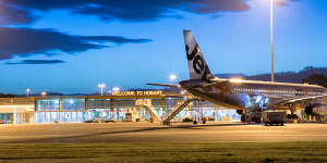 Hobart Airport is listed as an exposure site.