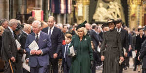 Prince Charles and his son William,seen walking out of the Thanksgiving service with Camilla,Duchess of Cornwall,and Catherine,Duchess of Cambridge,were the family members who wanted Andrew removed from all royal duties. 
