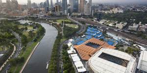 The Melbourne and Olympic Parks precinct.