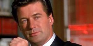 Alec Baldwin shows off his bling playing real estate agent Blake in Glengarry Glen Ross.