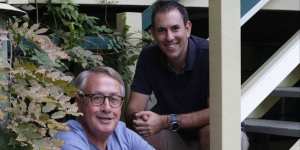 Chalmers with Wayne Swan,his boss for nearly seven years.