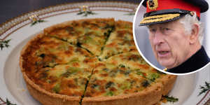The King and his quiche.