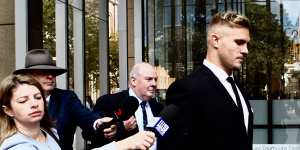 Star prop Jack de Belin’s legal issues extended beyond the two trials – he took the NRL to court,unsuccessfully,to challenge its decision to stand him down while he faced charges on aggravated sexual assault.