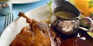 The perfect,fudgey,moist and tender duck confit.