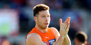 Toby Greene is the only non-midfielder in the top 20 of the coaches’ award votes.