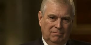 Prince Andrew in the''disastrous''BBC interview about his friendship with the paedophile Jeffrey Epstein.