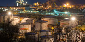 Rosneft’s RN-Tuapsinsky refinery in Tuapse,Russia. Rosneft accounts for around half of BP’s oil and gas reserves and a third of its production.