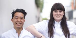 Smeg Young Chefs of the Year,Cameron Tay-Yap and Lily McGrath.